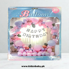 Pastel Happy Birthday Theme Combo Decoration Set
