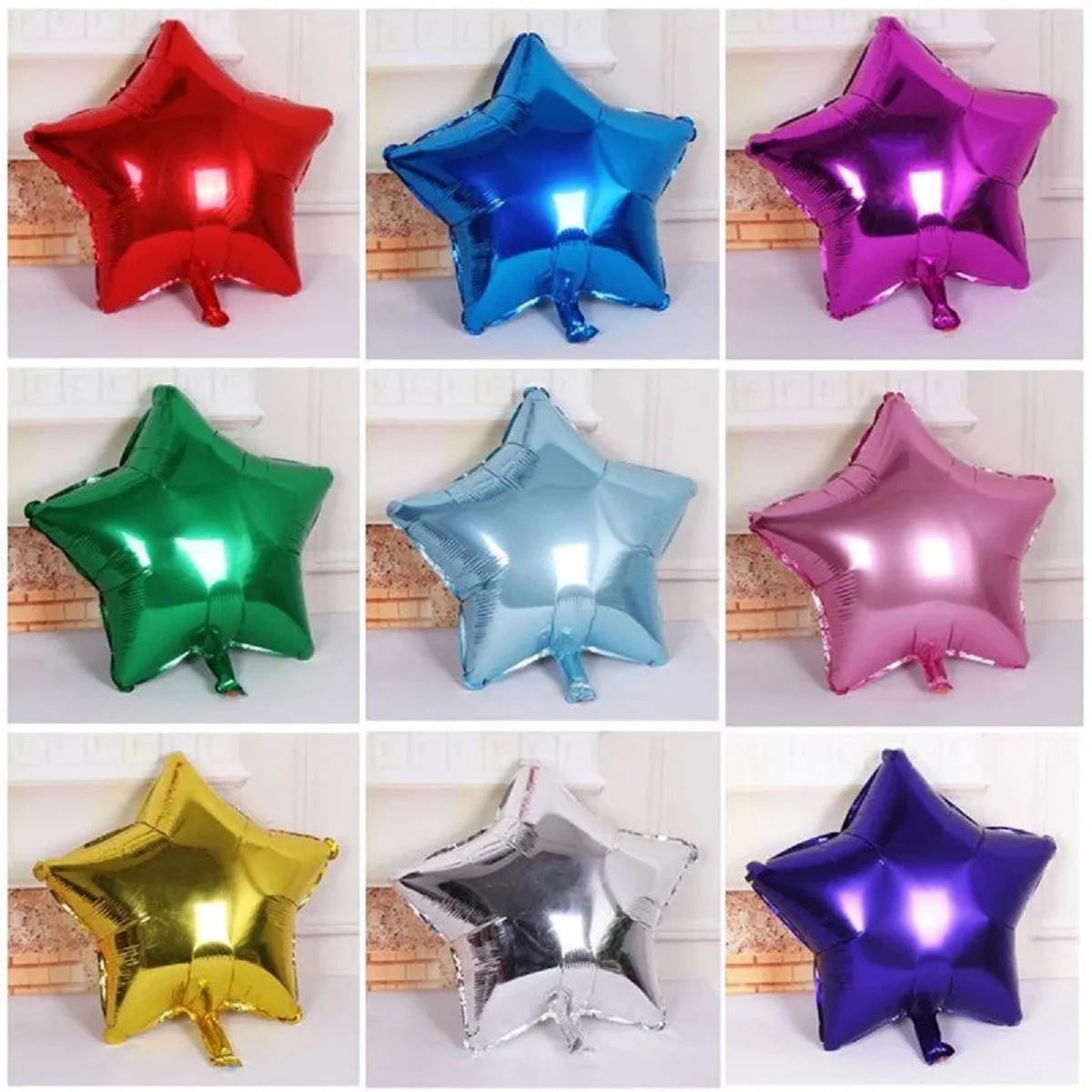 Star Foil Balloons 18 Inch - KidzNBaby