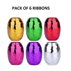 Premium Ribbon Decoration Pack (Set of 6) - Perfect for Party & Event Decor - KidzNBaby