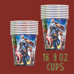 Avengers party paper cups for kids in Pakistan