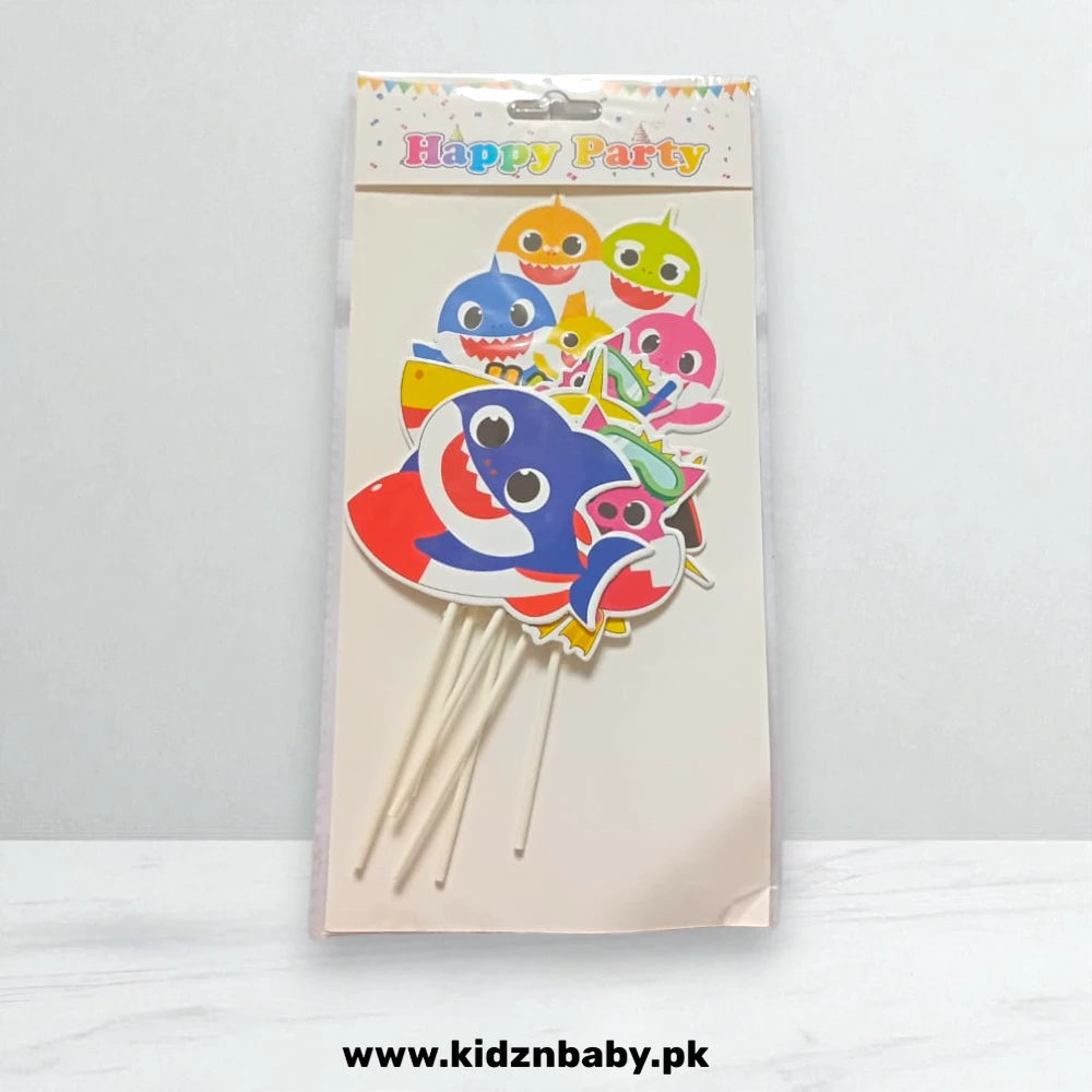 Baby shark cake topper set for childrens birthdays