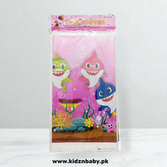 Baby Shark Theme Plastic Table Cover – Birthday Decoration Pakistan