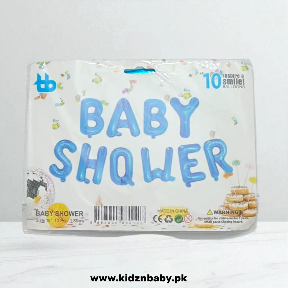 Baby Shower Alphabet Foil Balloons – 16 Inch for Baby Shower Decoration