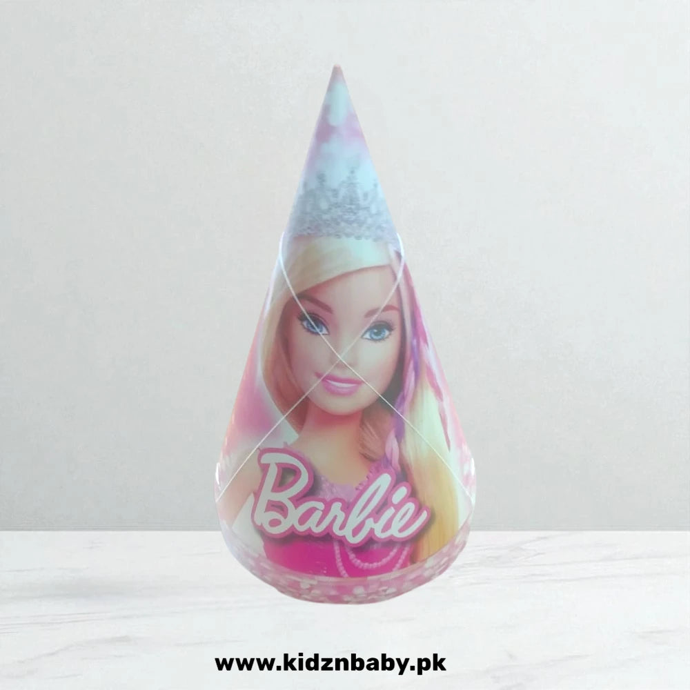 Barbie theme pink birthday cap party accessory for celebrations