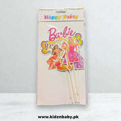 Barbie theme cake topper set for desi birthdays
