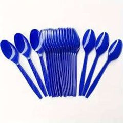 Colorful plastic spoon set for birthday party table setup – 20 pieces
