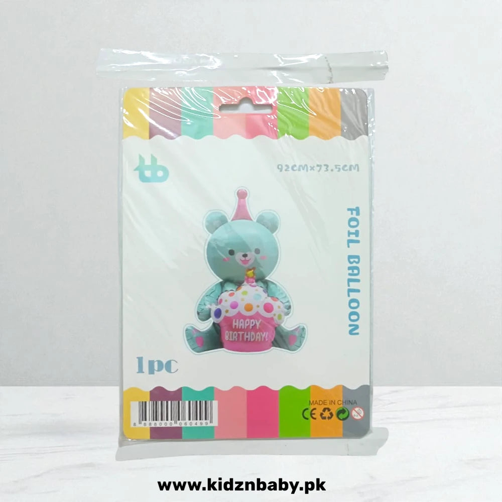 Birthday Bear Boy Foil Balloon 18 Inch – Kids Party Pakistan