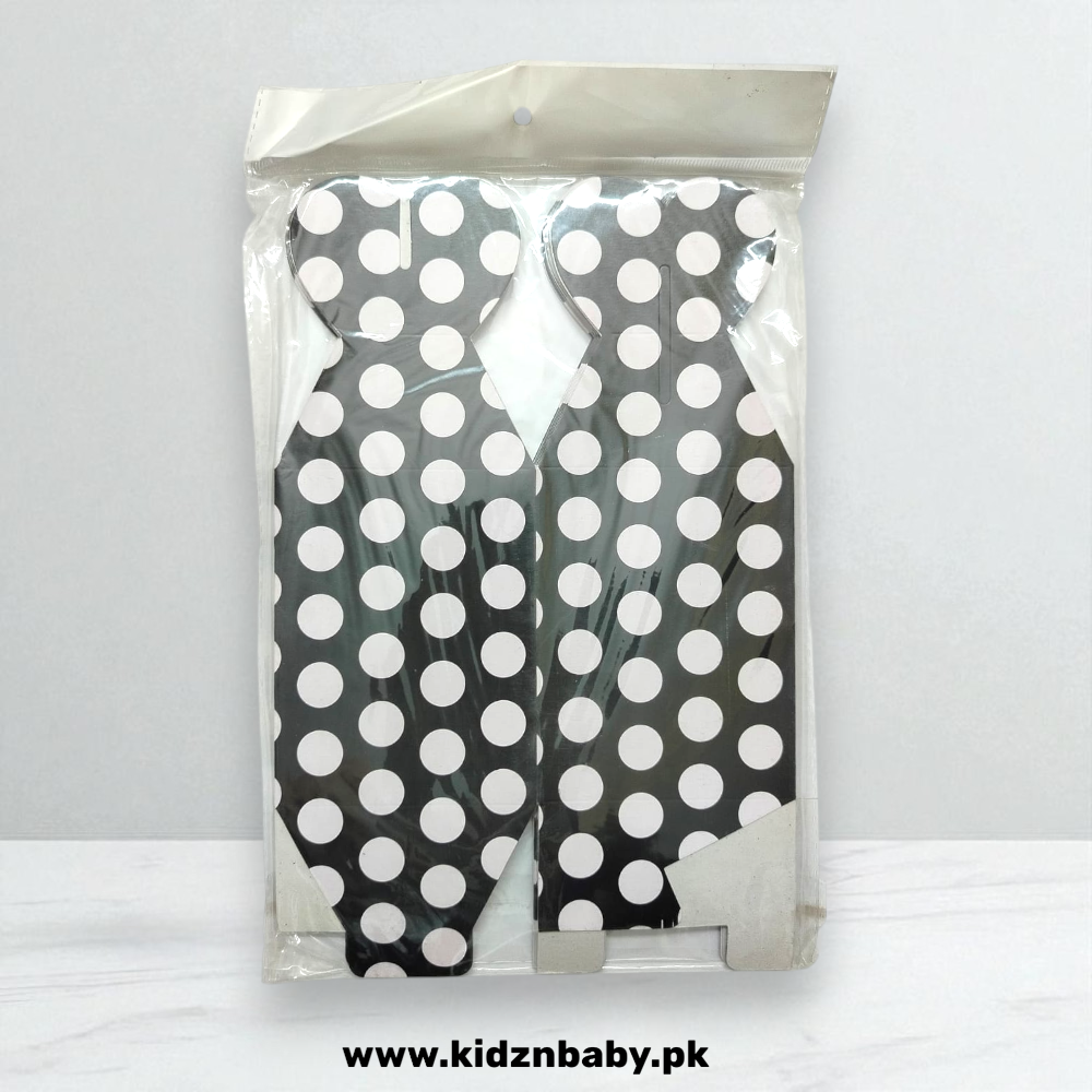 Pack of 10 Black Polka Dot Goody Boxes