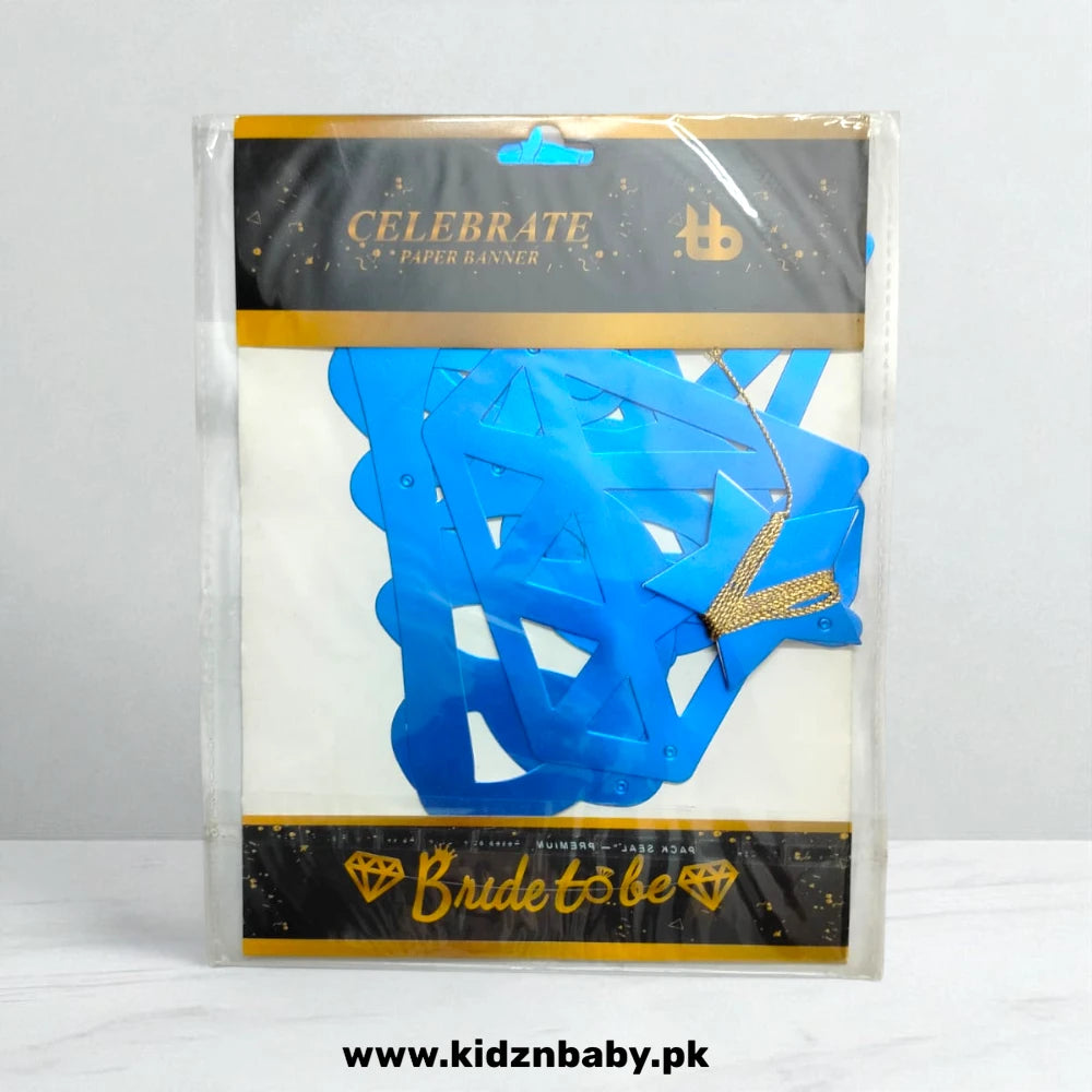 Blue Bride To be letter balloon