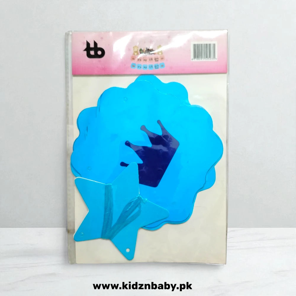 It’s My 1/2 Year Birthday Crown Wall Hanging Banner