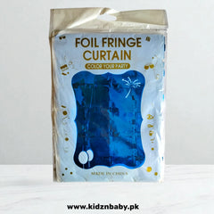 Blue Square Shape Foil Curtain for Birthday Party Decoration