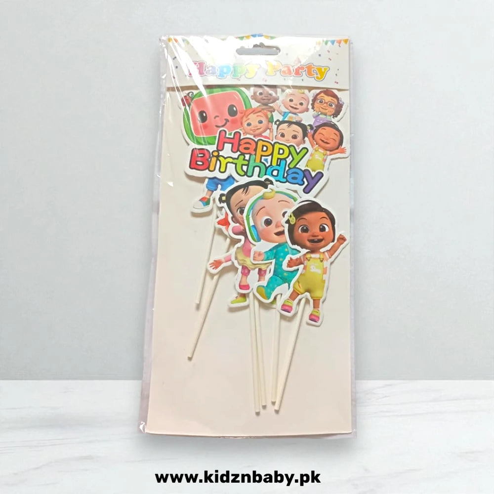 Cocomelon theme cake topper