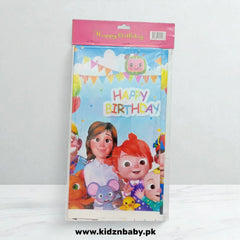 Cocomelon Plastic Table Cover – Kids Birthday Party Tablecloth