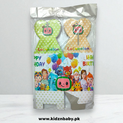 Colorful Cocomelon party favor boxes in Pakistan
