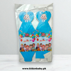 Cocomelon theme party favor boxes for treats and snacks (Pack of 10)