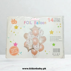 Dark Golden Heart and Star foil balloons