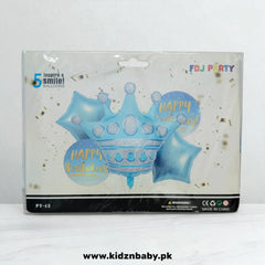 Crown theme foil balloons set of 5 royal party decoration Pakistan