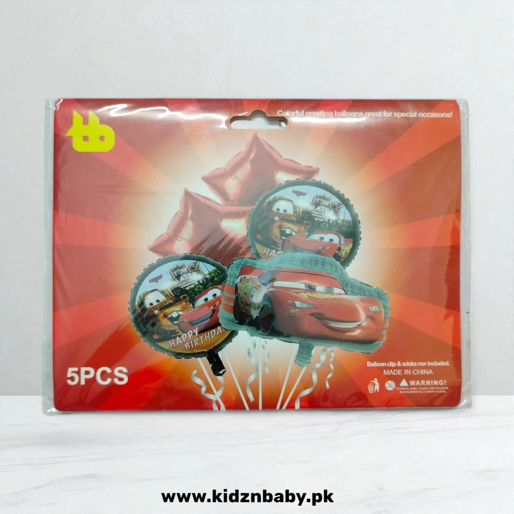 Disney Cars foil balloons 5-piece set for boys birthday party Pakistan