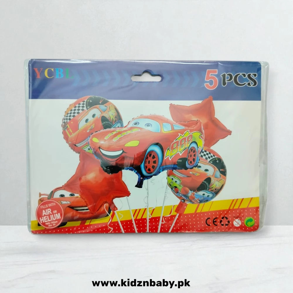 Disney Cars latest theme foil balloon combo pack of 5 for birthday decoration Pakistan