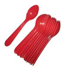 Disposable plastic spoons in assorted colors – perfect for kids’ parties and events