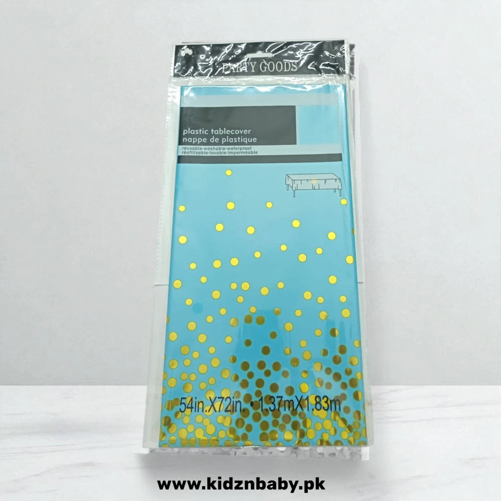 Durable polka dot table cover for celebrations