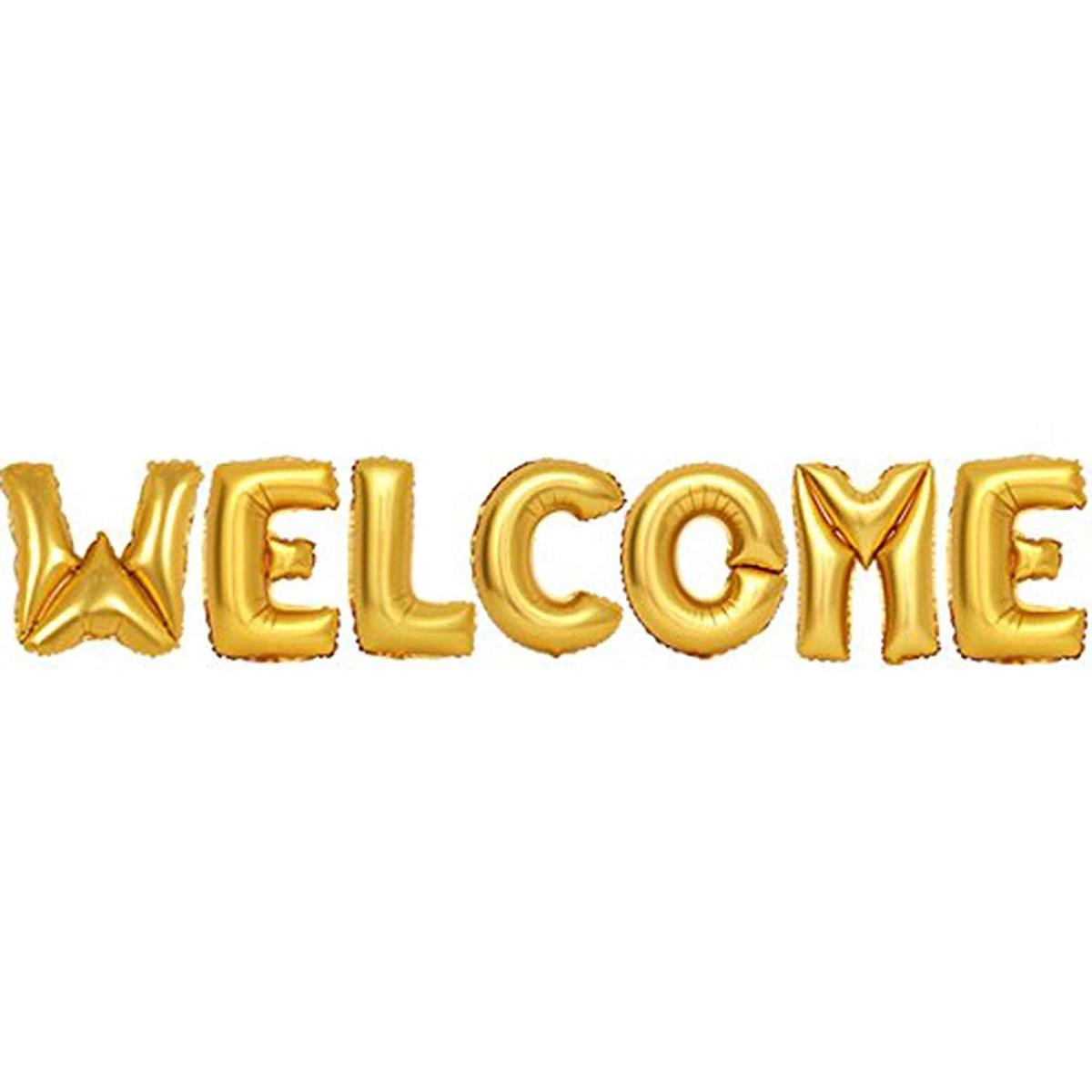 Welcome foil balloons