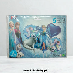 Frozen theme foil balloons pack of 5 for kids birthday party decoration Pakistan