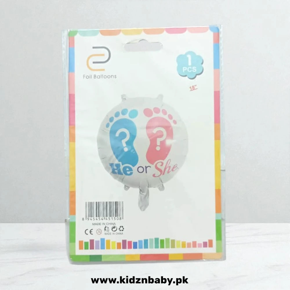 Gender Reveal Foil Balloon 18 Inch – Baby Shower Pakistan