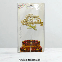 Happy Anniversary Cake Topper for wedding anniversary party in Pakistan