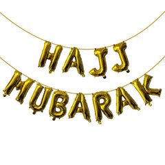 Hajj Mubarak foil balloons decoration