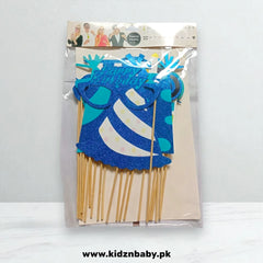 Happy Birthday Blue Party Theme Photo Booth Props – Fun Party Decor