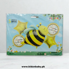 Honey bee foil balloon set