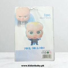 Large Boss Baby character foil balloon for kids' birthday party decoration