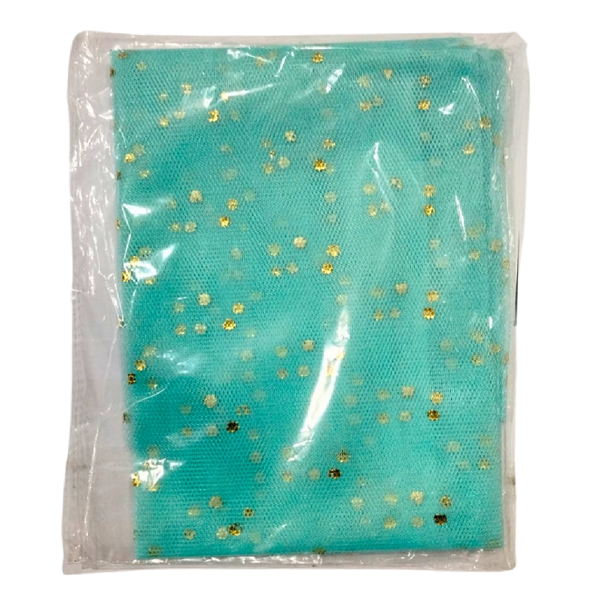 Light Blue Dotted net curtain for events