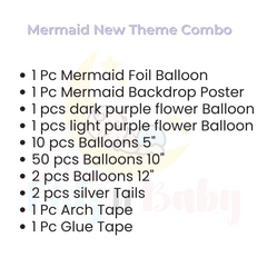 Mermaid New Theme combo for Birthday decoration and party