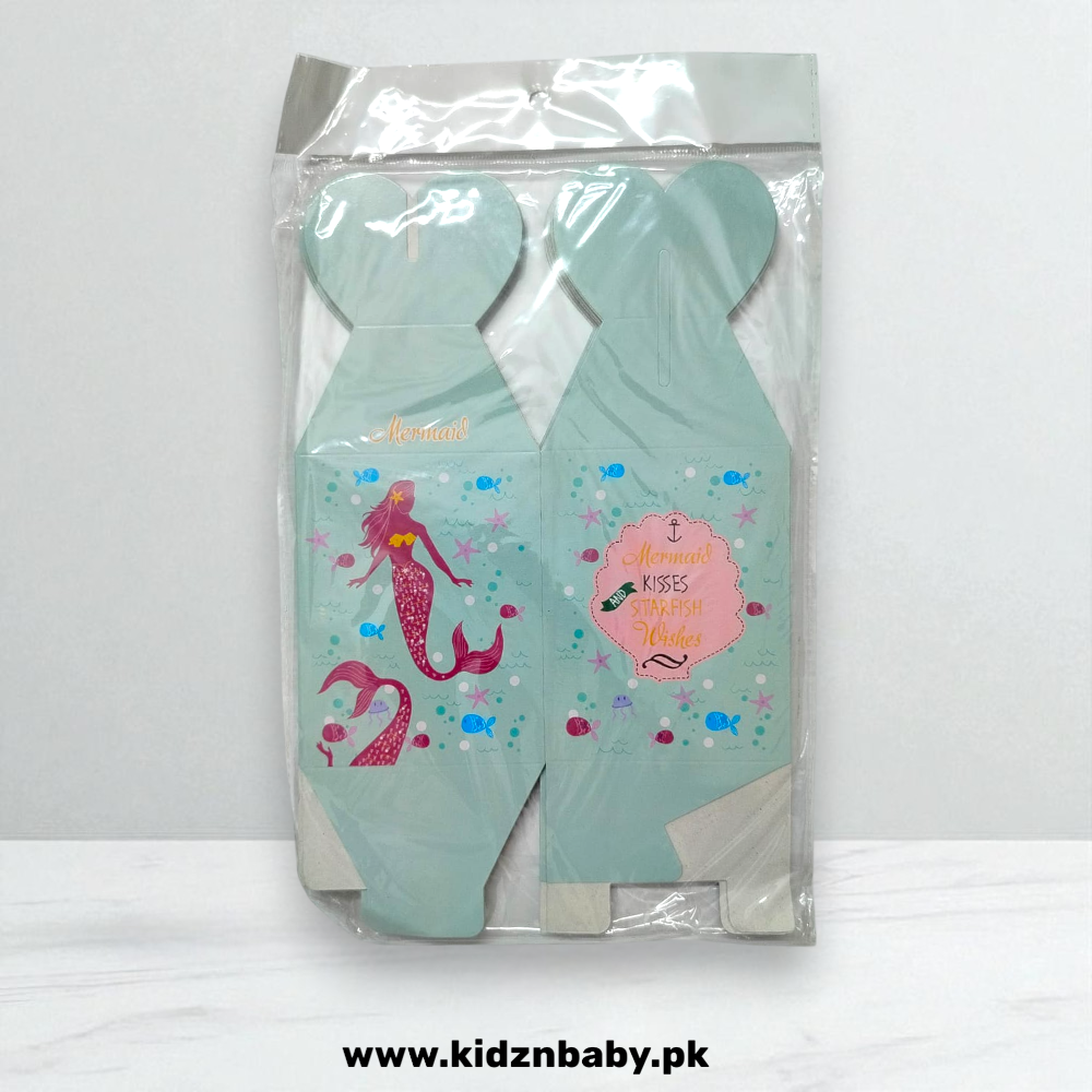Mermaid goody boxes pack of 10 for birthday parties
