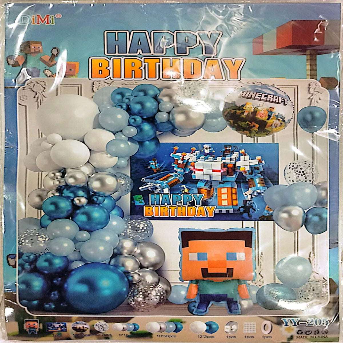 Minecraft Theme Combo Decoration Set for kids birthday party in Pakistan