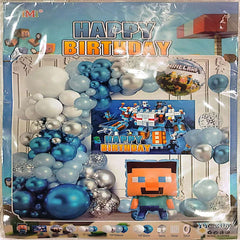 Minecraft Theme Combo Decoration Set for kids birthday party in Pakistan