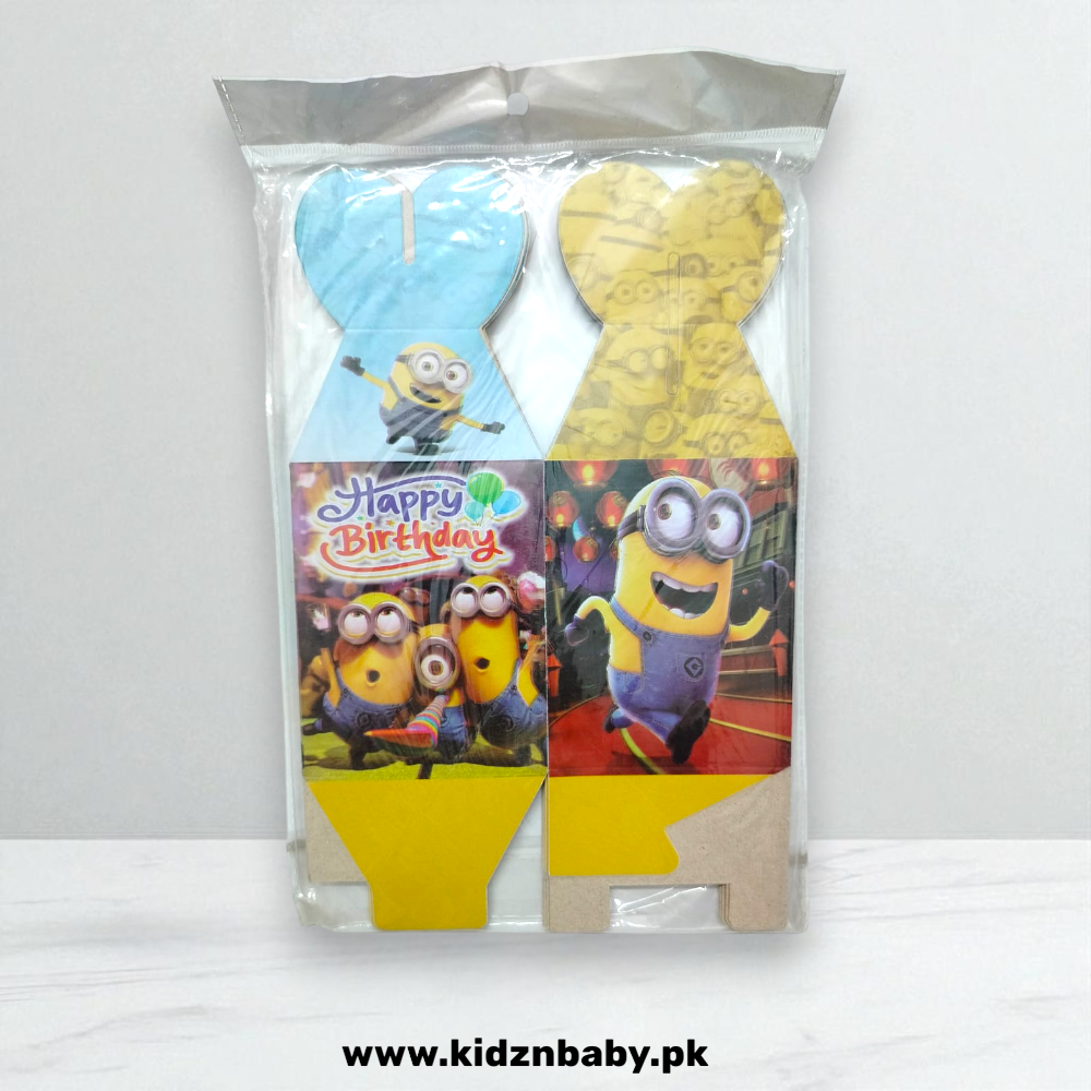 Cute Minion theme party favor boxes for kids