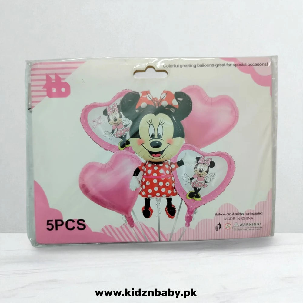 Minnie Mouse Theme Party Combo Set - 5 Pcs