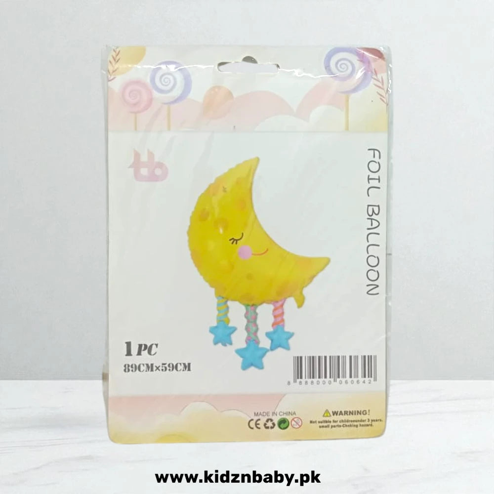 Moon Foil Balloon 18 Inch – Night Sky Party Pakistan