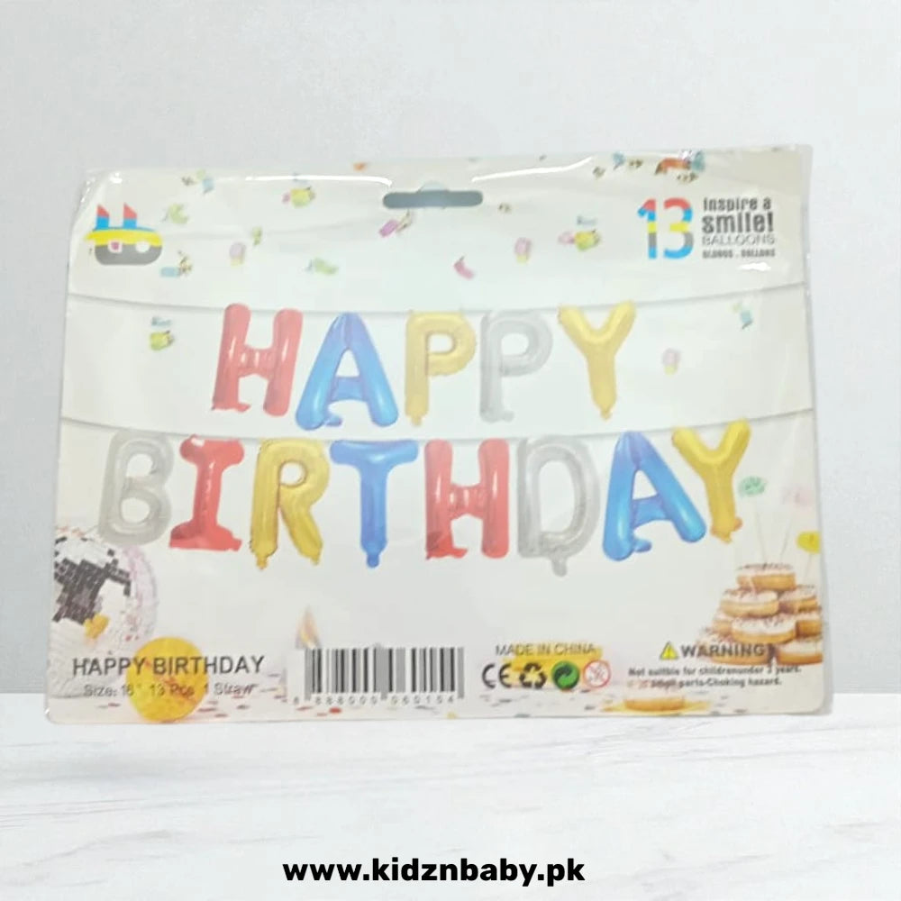 Alphabet Foil Balloons Set for Elegant Birthday Décor