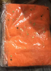 Orange Net Curtain for event celebrations