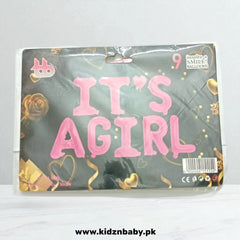 it's a pink Girl foil balloon