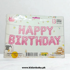 Polkadot Happy Birthday Alphabet Foil Balloons Set for Modern Party Theme