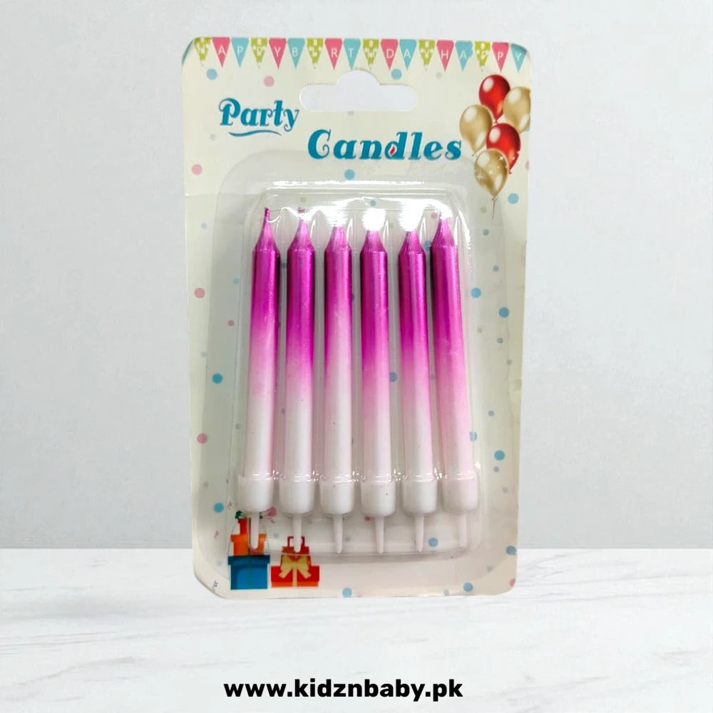 Purple Colorful Birthday Candles