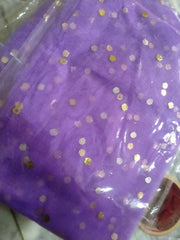 Purple Dotted net curtain for celebrations