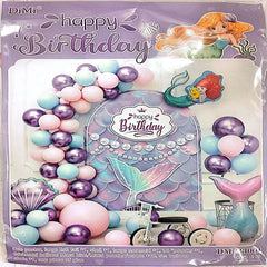 Purple Mermaid Theme Combo Decoration Set for birthday party in Pakistan