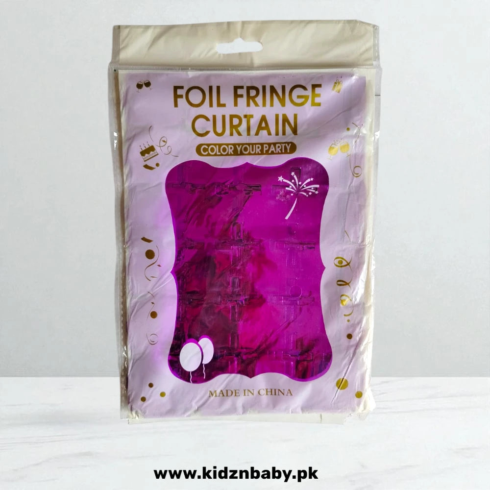 Purple Square Shape Foil Curtain for Party Background Decoration