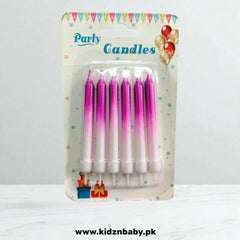 Purple Colorful Birthday Candles